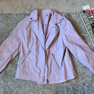 Women's Purple Leather Jacket